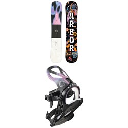 Arbor Draft Camber Snowboard ​+ Hemlock Snowboard Bindings