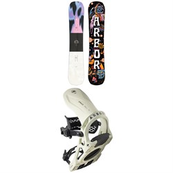 Arbor Draft Camber Snowboard ​+ Spruce Snowboard Bindings 2023
