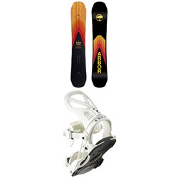 Arbor Shiloh Rocker Snowboard ​+ Hemlock Snowboard Bindings 2023