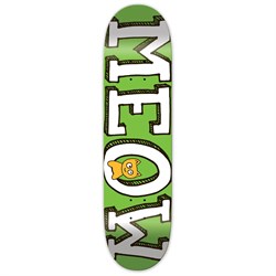 Meow Logo Green 7.75 Skateboard Deck