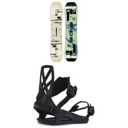 Ride Twinpig Snowboard ​+ C-4 Snowboard Bindings