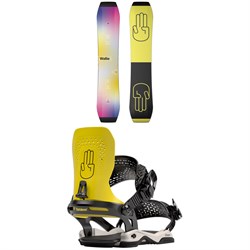 Bataleon Wallie Snowboard ​+ Chaos Asymwrap Snowboard Bindings 2023