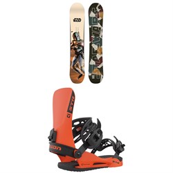 DC Star Wars Boba Fett Ply Snowboard ​+ Union STR Snowboard Bindings 2023