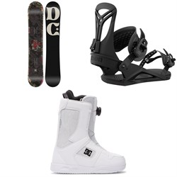 DC Biddy Snowboard ​+ Union Rosa Snowboard Bindings ​+ DC Phase Boa Snowboard Boots - Women's 2023