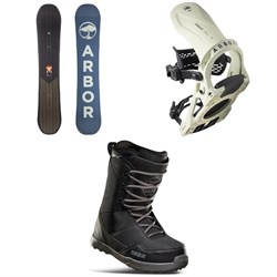 Arbor Foundation Snowboard ​+ Spruce Snowboard Bindings ​+ thirtytwo Shifty Snowboard Boots 2023