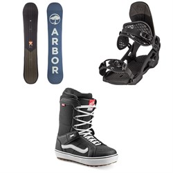 Arbor Foundation Snowboard ​+ Spruce Snowboard Bindings ​+ Vans Hi Standard OG Snowboard Boots 2023
