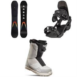 Arbor Formula Rocker Snowboard ​+ Spruce Snowboard Bindings ​+ thirtytwo Shifty Boa Snowboard Boots 2023