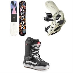 Arbor Draft Rocker Snowboard ​+ Spruce Snowboard Bindings ​+ Vans Hi Standard OG Snowboard Boots 2023