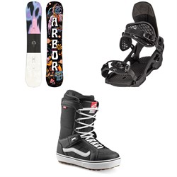 Arbor Draft Camber Snowboard ​+ Spruce Snowboard Bindings ​+ Vans Hi Standard OG Snowboard Boots 2023