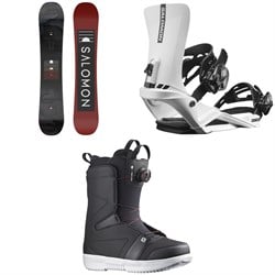 Salomon Pulse Snowboard ​+ Rhythm Snowboard Bindings ​+ Faction Boa Snowboard Boots