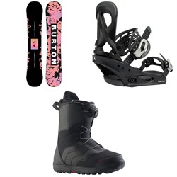 Burton Yeasayer Flying V Snowboard ​+ Scribe Snowboard Bindings ​+ Mint Boa Snowboard Boots - Women's 2023
