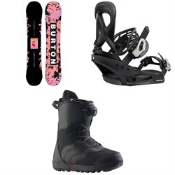 Burton Yeasayer Snowboard ​+ Scribe Snowboard Bindings ​+ Mint Boa Snowboard Boots - Women's 2023