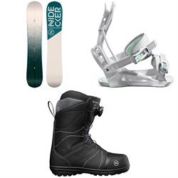 Nidecker Elle Snowboard ​+ Juno Fusion Snowboard Bindings ​+ Nidecker Maya Snowboard Boots - Women's 2023