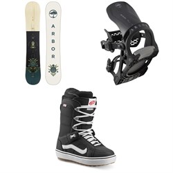 Arbor Cadence Camber Snowboard ​+ Acacia Snowboard Bindings ​+ Vans Hi Standard OG Snowboard Boots - Women's 2023