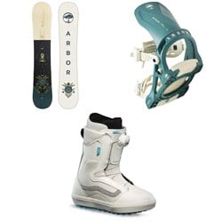 Arbor Cadence Camber Snowboard ​+ Acacia Snowboard Bindings ​+ Vans Encore OG Snowboard Boots - Women's 2023