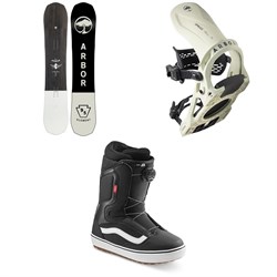 Arbor Element Rocker Snowboard ​+ Spruce Snowboard Bindings ​+ Vans Aura OG Snowboard Boots 2023