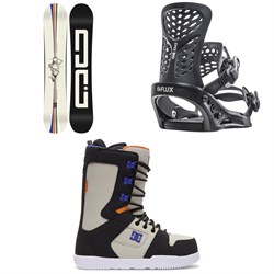 DC Ply Snowboard ​+ Flux PR Snowboard Bindings ​+ DC Phase Snowboard Boots 2023
