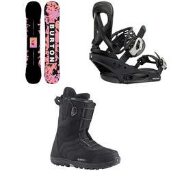 Burton Yeasayer Flying V Snowboard ​+ Scribe Snowboard Bindings ​+ Mint Snowboard Boots - Women's 2023