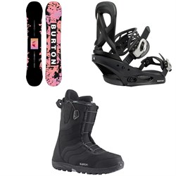 Burton Yeasayer Snowboard ​+ Scribe Snowboard Bindings ​+ Mint Snowboard Boots - Women's 2023