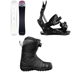 Nidecker Venus Snowboard ​+ Flow Juno Fusion Snowboard Bindings ​+ Nidecker Maya Snowboard Boots - Women's 2023