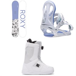 Roxy Dawn Snowboard ​+ Viva Snowboard Bindings ​+ DC Phase Boa Snowboard Boots - Women's 2023