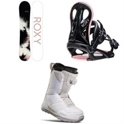 Roxy Raina C2 Snowboard ​+ Viva Snowboard Bindings ​+ thirtytwo Shifty Boa Snowboard Boots - Women's 2023