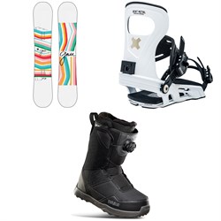 GNU B-Nice BTX Snowboard ​+ Bent Metal Metta Snowboard Bindings ​+ thirtytwo Shifty Boa Snowboard Boots - Women's 2023