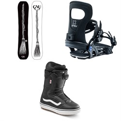 GNU Gloss C2E Snowboard - Women's 2023 ​+ Bent Metal Metta Snowboard Bindings - Women's 2023 ​+ Vans Encore OG Snowboard Boots - Women's 2021