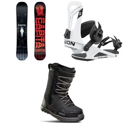 CAPiTA Pathfinder Reverse Snowboard ​+ Union Flite Pro Snowboard Bindings ​+ thirtytwo Shifty Snowboard Boots 2023