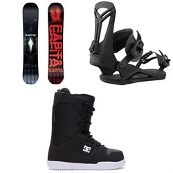 CAPiTA Pathfinder Reverse Snowboard ​+ Union Flite Pro Snowboard Bindings ​+ DC Phase Snowboard Boots 2023
