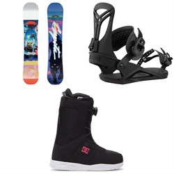 CAPiTA Space Metal Fantasy Snowboard ​+ Union Rosa Snowboard Bindings ​+ DC Phase Boa Snowboard Boots - Women's 2023