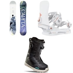 CAPiTA Birds Of A Feather Snowboard ​+ Union Juliet Snowboard Bindings ​+ thirtytwo STW Double Boa Snowboard Boots - Women's 2023