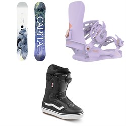 CAPiTA Birds Of A Feather Snowboard ​+ Union Juliet Snowboard Bindings ​+ Vans Encore OG Snowboard Boots - Women's 2023