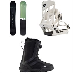 K2 Broadcast Snowboard ​+ Indy Snowboard Bindings ​+ Raider Snowboard Boots 2023