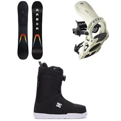 Arbor Formula Rocker Snowboard ​+ Arbor Spruce Snowboard Bindings ​+ DC Phase Boa Snowboard Boots 2023