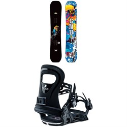GNU Young Money C2E Snowboard ​+ Bent Metal BMX Snowboard Bindings - Kids' 2023