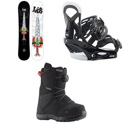 Lib Tech Dynasword C3 Snowboard ​+ Burton Mission Smalls Snowboard Bindings ​+ Burton Zipline Boa Snowboard Boots - Big Kids' 2023