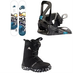 Lib Tech Banana Blaster BTX Snowboard ​+ Burton Grom Snowboard Bindings ​+ Burton Grom Boa Snowboard Boots - Big Kids' 2023