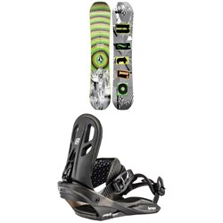 Nitro Ripper x Volcom Snowboard ​+ Charger Snowboard Bindings - Kids' 2023