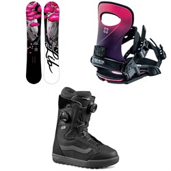 Lib Tech Cortado C2 Snowboard ​+ Bent Metal Forte Snowboard Bindings ​+ Vans Encore Pro Snowboard Boots - Women's 2023