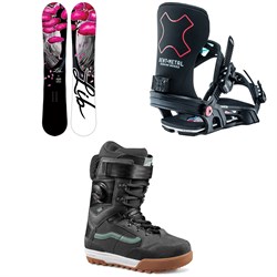 Lib Tech Cortado C2 Snowboard ​+ Bent Metal Stylist Snowboard Bindings ​+ Vans Luna Ventana Pro Snowboard Boots - Women's 2023