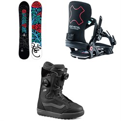 Lib Tech Dynamiss C3 Snowboard ​+ Bent Metal Stylist Snowboard Bindings ​+ Vans Encore Pro Snowboard Boots - Women's 2023
