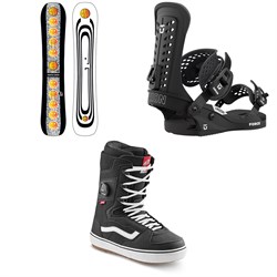 GNU Essential Service C2 Snowboard ​+ Union Force Snowboard Bindings ​+ Vans Invado OG Snowboard Boots 2023