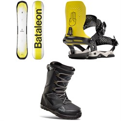 Bataleon Fun.Kink Snowboard ​+ Chaos Asymwrap Snowboard Bindings ​+ thirtytwo Light Snowboard Boots 2023