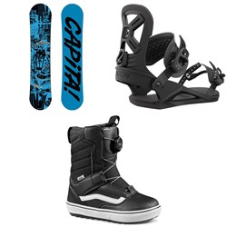 CAPiTA Scott Stevens Mini Snowboard ​+ Union Cadet Snowboard Bindings ​+ Vans Juvie Linerless Snowboard Boots - Big Kids' 2023