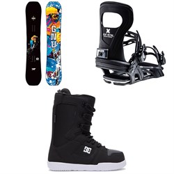GNU Money C2E Snowboard ​+ Bent Metal Bolt Snowboard Bindings ​+ DC Phase Snowboard Boots 2023