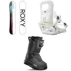 Roxy Raina LTD Snowboard  ​+ Rome Glade Snowboard Bindings 2021 ​+ thirtytwo Shifty Boa Snowboard Boots - Women's