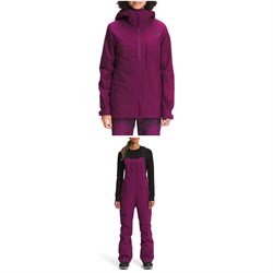 The North Face ThermoBall™ Eco Snow Triclimate® Jacket ​+ Freedom Insulated Bibs - Women's 2022