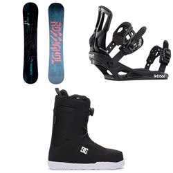 Rossignol District Snowboard ​+ Battle Snowboard Bindings ​+ DC Phase Boa Snowboard Boots 2023