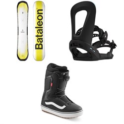 Bataleon Fun.Kink Snowboard ​+ Chaser Snowboard Bindings ​+ Vans Aura OG Snowboard Boots 2023